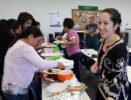 Enjoying the Potluck